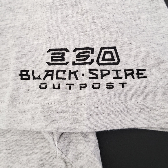 Star Wars Galaxy's Edge Black Spire Outpost Mens Large Short Sleeve Gray Tee NWT - Picture 6 of 13